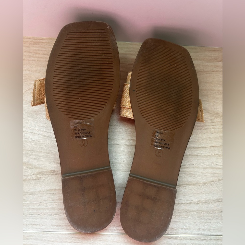 Joie Women's Freya Buckle Tan Slide Sandals - Picture 5 of 5